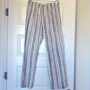 Old navy Pajama pants with striped pattern